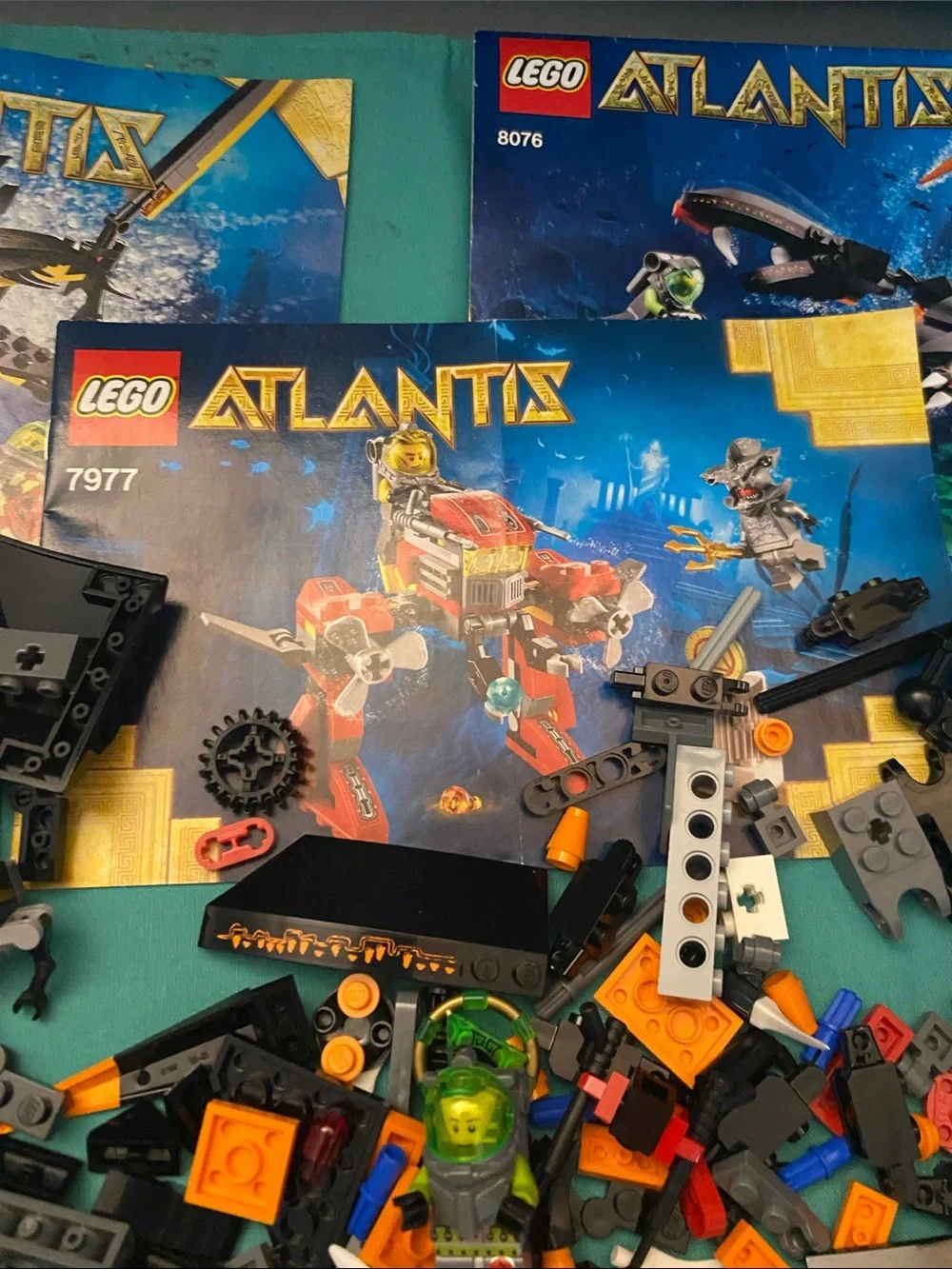 Atlantis Lego Books and Legos Mixed